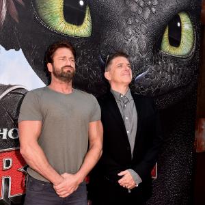 Actors Gerard Butler L and Craig Ferguson arrive at the premiere of Twentieth Century Fox and DreamWorks Animation How To Train Your Dragon 2 at the Village Theatre on June 8 2014 in Los Angeles California
