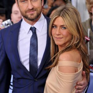 Jennifer Aniston and Gerard Butler at event of The Bounty Hunter (2010)