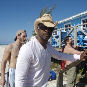 Jaymes butler at the Bahamas training from the film  The Sea Wolf 
