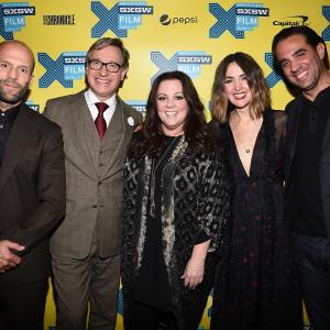 Jason Statham, Paul Feig, Rose Byrne, Bobby Cannavale and Melissa McCarthy at event of Spy (2015)