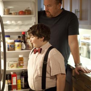 Still of Louis C.K. and Jeremy Shinder in Louie (2010)