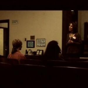 Christina Cabot as Terri, the Group Meditation Leader, in David Fincher's 