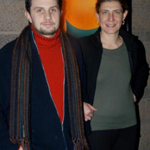 Laura Cafiero and Franco Piavoli at event of Al primo soffio di vento 2002