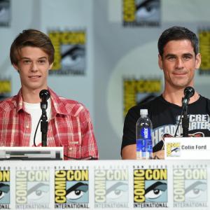 Eddie Cahill and Colin Ford at event of Under the Dome 2013