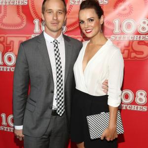 Erin Cahill and Ryan Carlberg at event of 108 Stitches (2014)
