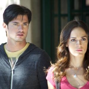 Still of Erin Cahill and Wes Brown in Storm War 2011