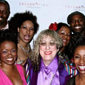 Some of Color Purple Cast with Allie the music writer for the broadway musical