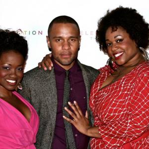 Squeak Harpo and Sofia at The Color Purple opening night Gala