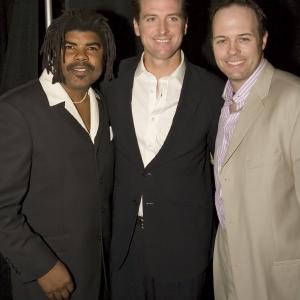 Director Mike Shaw San Francisco Mayor Gavin Newsom and Director  Actor Geoff Callan at the San Francisco Premiere of the award winning Documentary film Pursuit of Equality
