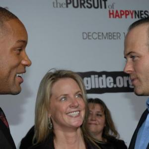 Will Smith, Hilary Newsom Callan, and Geoff Callan at the San Francisco Premiere of The Pursuit of Happyness