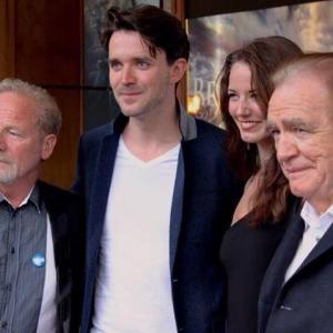 Still of Mhairi Calvey at the premire of Mel Gibsons movie Braveheart with Peter Mullen Brian Cox and James Robinson at the Edinburgh Film Festival 2014