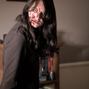 Still of Mhairi Calvey as Anna in Tony Newtons and Chris Jolleys Virus Of The Dead2015