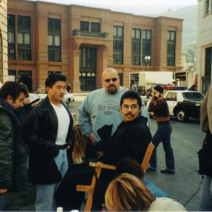 Art Camacho on the set of Redemption on the Universal Backlot.