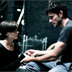 Christian Camargo and Katie Holmes in All My Sons on Broadway