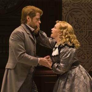 Amelia Campbell and Tim Hopper in the La Jolla Playhouse production of 
