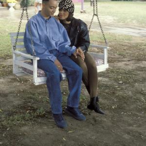 Still of Tisha Campbell-Martin and Christopher Reid in House Party 2 (1991)