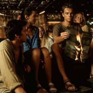 Still of Leonardo DiCaprio Virginie Ledoyen and Guillaume Canet in The Beach 2000