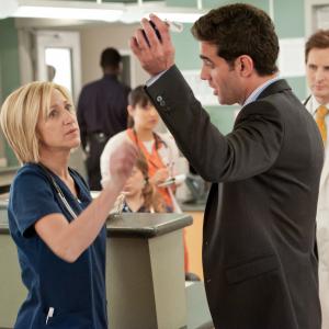 Peter Facinelli Edie Falco and Bobby Cannavale in Nurse Jackie 2009