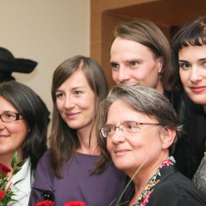 with Agnieszka Holland Kasia Adamik Vclav Jircek and Maja Ostaszewska Janosik Premiere