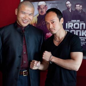 Still of Yanzi Shi  Jason Ninh Cao at the Iron Monk Trailer screening wwwjncproductionscouk