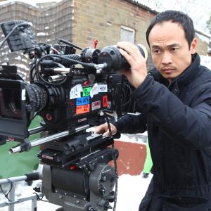 Still of Jason Ninh Cao on the set of the Iron Monk trailer