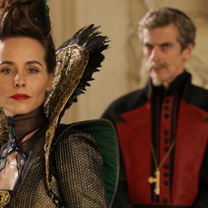 Still of Tara Fitzgerald and Peter Capaldi in The Musketeers 2014