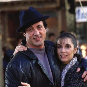 Still of Sylvester Stallone and Talia Shire in Rocky V 1990