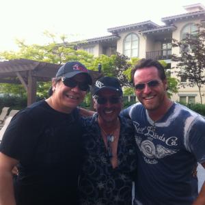 Lorne Cardinal with musical artists Oscar Lopez and George Canyon at the 2011 Osoyoos Celebrity Wine Festival co-hosted by Jason Priestly & Chad Oakes