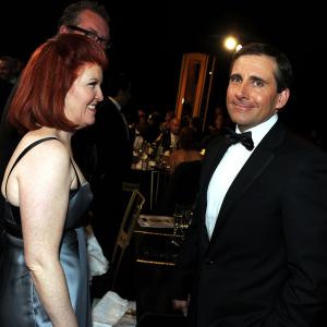 Steve Carell and Kate Flannery