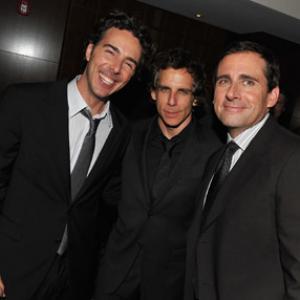 Ben Stiller Steve Carell and Shawn Levy at event of Naktinis pasimatymas 2010
