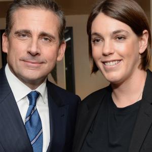 Steve Carell and Megan Ellison at event of Foxcatcher (2014)