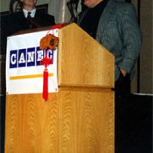 Receiving the CANIC award in San Francisco