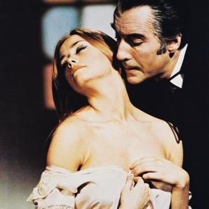 Christopher Lee, Freddie Francis and Veronica Carlson at event of Dracula Has Risen from the Grave (1968)
