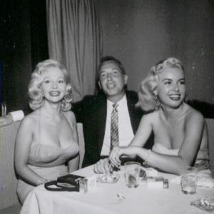 JEANNE CARMEN & fellow pin up girl GRETA THYSSEN at CIRO'S nightclub in Hollywood