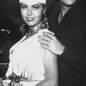 Jeanne Carmen  Elvis Presley  Halloween party  Hollywood  1957