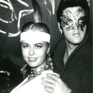 Jeanne Carmen & Elvis Presley - Halloween party - Hollywood - 1957
