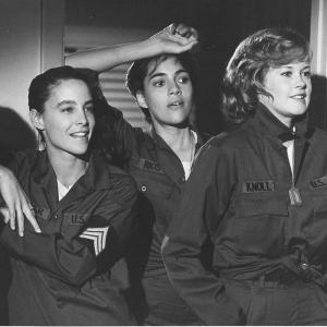 Julie Carmen middle Kathleen Quinlan and Melanie Griffith star in SHES IN THE ARMY NOW an NBC MOW