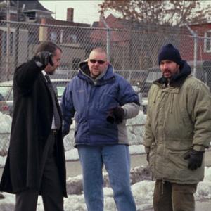 (l to r) Ray Liotta, director Joe Carnahan, Jason Patric