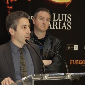 Press conference at Bilbao introducing the shooting of FUEGO by Luis Marias