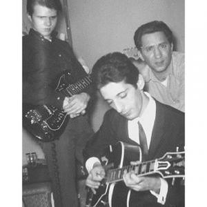 from back int he 60s jazz jammin in our livingroom my brother Larry my dad and his young friend Pat Martino legendary jazz guitarist