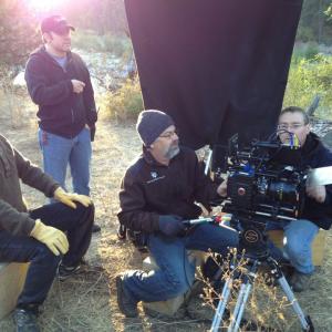 Early morning at the River Log  Different Drummers  codirector Don Caron First AD Adam Boyd Cinematographer Dan Heigh and first ASst Camera Richard Lyons