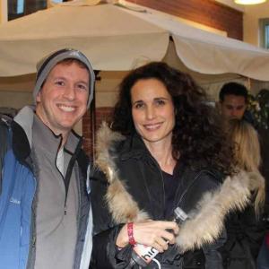 Sundance Film Festival '12 (Left to right: Tim Carr, Andie MacDowell)