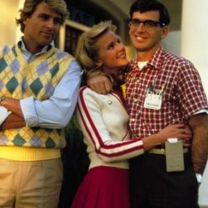 Still of Robert Carradine Ted McGinley and Julia Montgomery in Revenge of the Nerds 1984