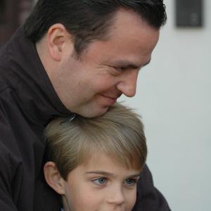Salvador Carrasco with his son, 10-year old violinist Sebastian Carrasco.