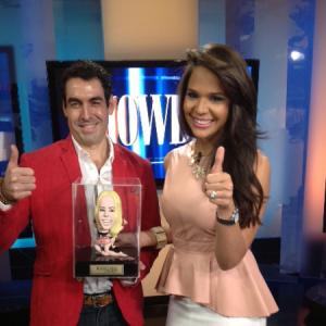 CNNs Showbiz TV Show Interview 2013 With Mariela Encarnacin and Juan Carlos Arciniegas