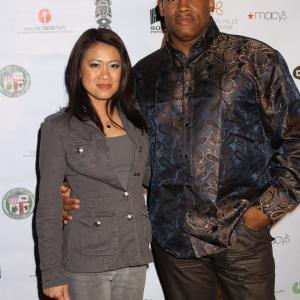 Actress Junie Hoang and Director Greg Carter at the 2012 Pan African Film Festival in Los Angeles