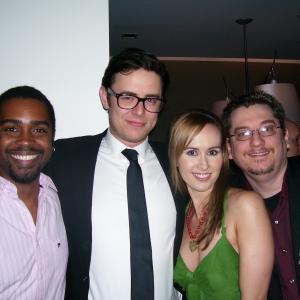 Colin Hanks and Erin Carufel at the Los Angeles premiere after party of 