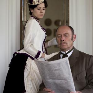Still of Elaine Cassidy and Patrick Malahide in The Paradise (2012)