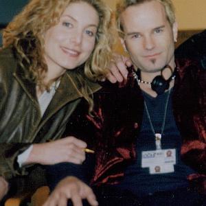 Ian Paul Cassidy and Elizabeth Mitchell on the set of ABCs The Beast
