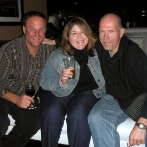 With Actor Ron Rogge and Casting Director Adrianna Leigh Porcaro at Joe Lorenzo's Christmas Party.